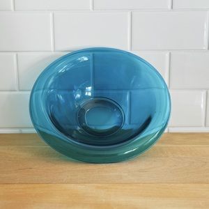 Vintage Blue Glass Bowl